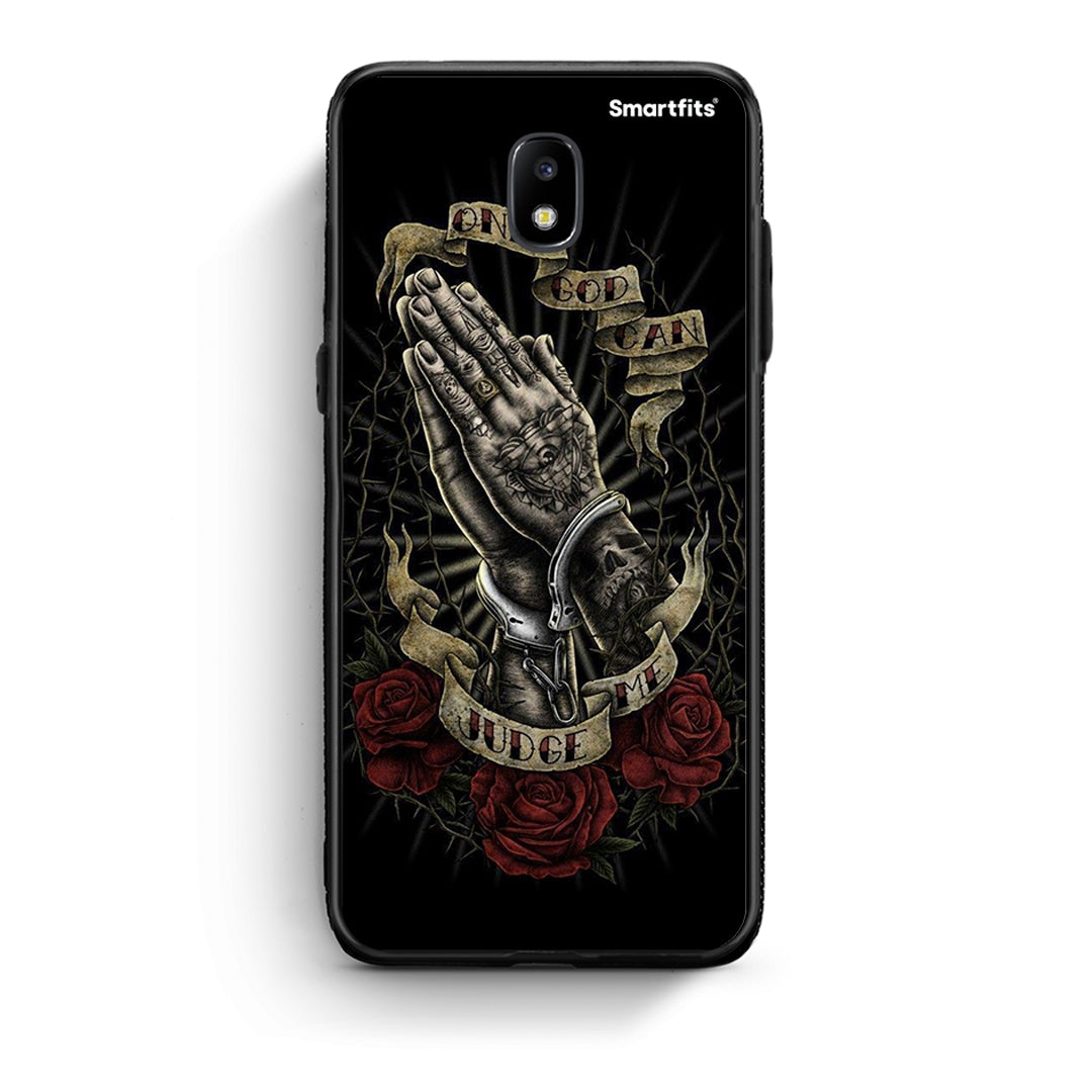Samsung J5 2017 Judge By God θήκη από τη Smartfits με σχέδιο στο πίσω μέρος και μαύρο περίβλημα | Smartphone case with colorful back and black bezels by Smartfits