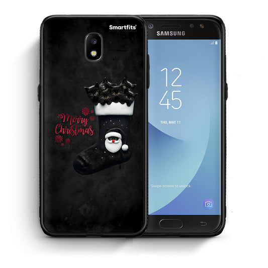 Θήκη Samsung J5 2017 Merry Cat Christmas από τη Smartfits με σχέδιο στο πίσω μέρος και μαύρο περίβλημα | Samsung J5 2017 Merry Cat Christmas case with colorful back and black bezels