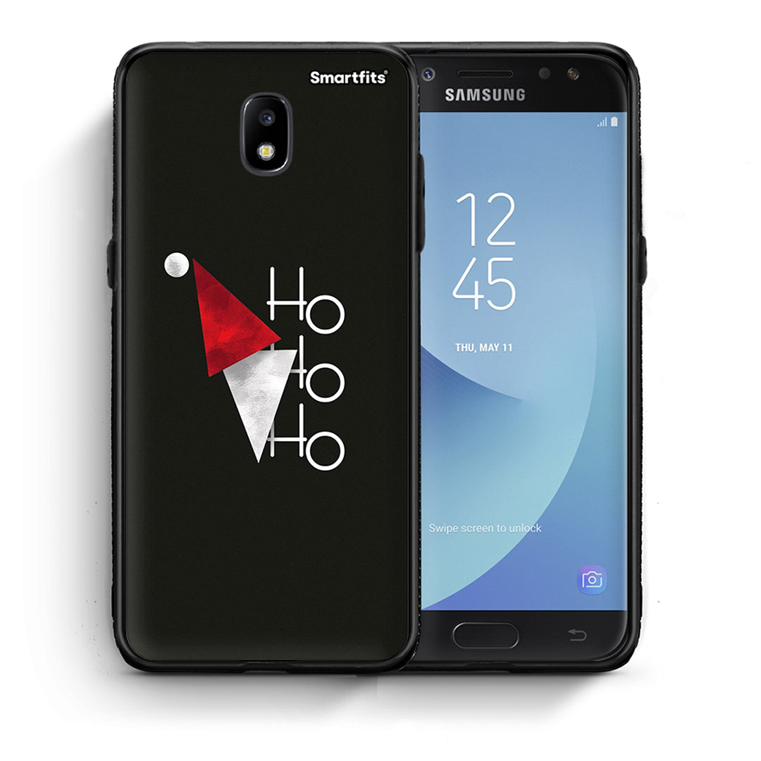 Θήκη Samsung J5 2017 Minimal Christmas από τη Smartfits με σχέδιο στο πίσω μέρος και μαύρο περίβλημα | Samsung J5 2017 Minimal Christmas case with colorful back and black bezels