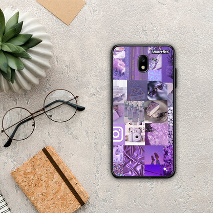 Purple Aesthetic Collage - Samsung Galaxy J5 2017 θήκη