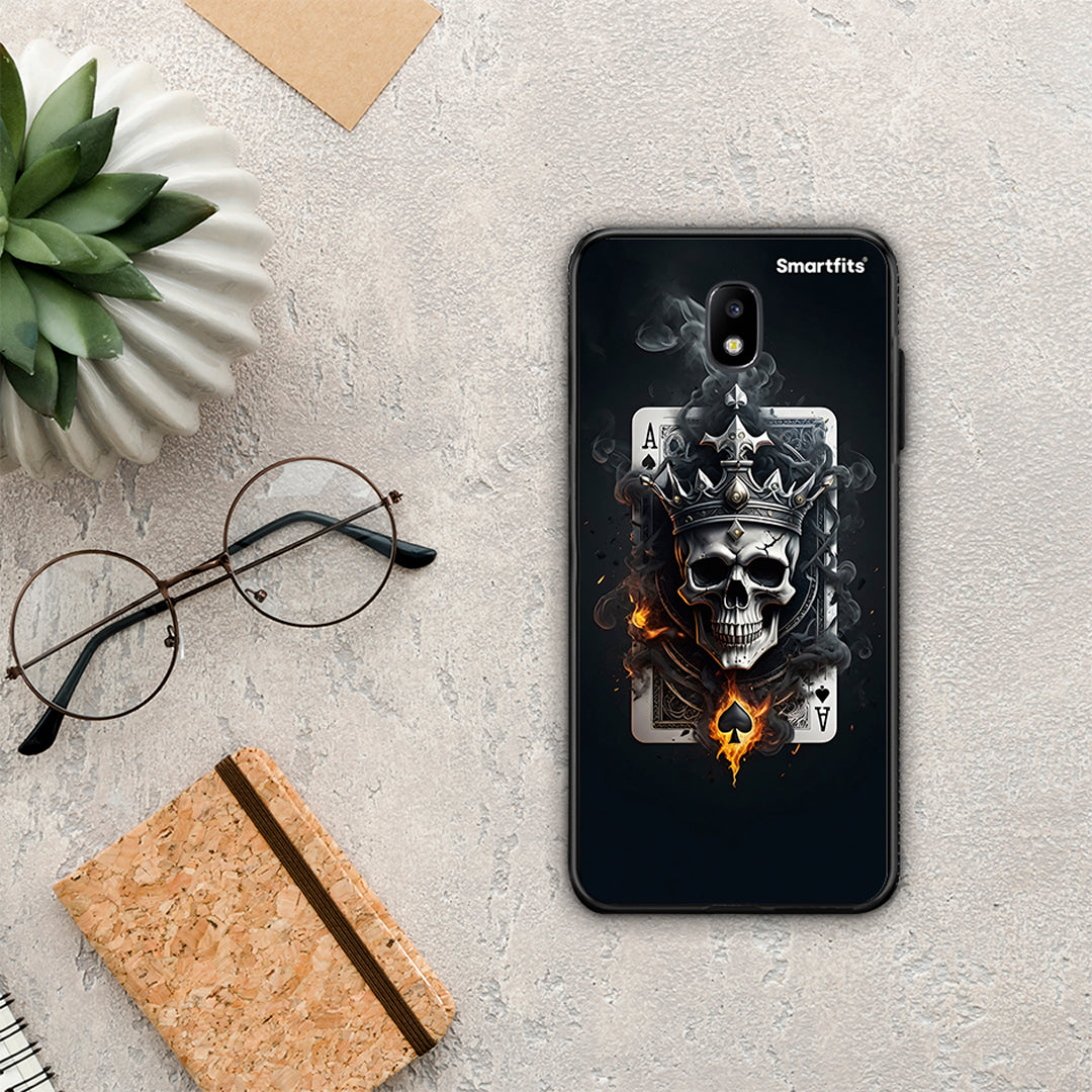 Skull King Ace - Samsung Galaxy J7 2017 θήκη