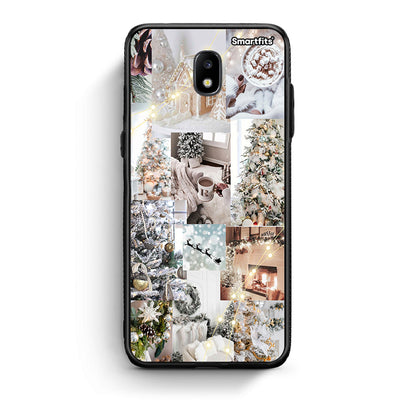 Samsung J5 2017 White Christmas θήκη από τη Smartfits με σχέδιο στο πίσω μέρος και μαύρο περίβλημα | Smartphone case with colorful back and black bezels by Smartfits