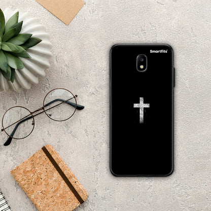 White Cross - Samsung Galaxy J7 2017 θήκη