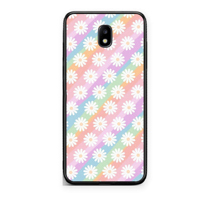 Θήκη Samsung Galaxy J5 2017 White Daisies από τη Smartfits με σχέδιο στο πίσω μέρος και μαύρο περίβλημα | Samsung Galaxy J5 2017 White Daisies case with colorful back and black bezels