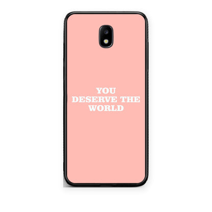 Θήκη Samsung Galaxy J5 2017 You Deserve The World από τη Smartfits με σχέδιο στο πίσω μέρος και μαύρο περίβλημα | Samsung Galaxy J5 2017 You Deserve The World case with colorful back and black bezels