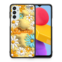 Thumbnail for Θήκη Samsung M13 Bubble Daisies από τη Smartfits με σχέδιο στο πίσω μέρος και μαύρο περίβλημα | Samsung M13 Bubble Daisies case with colorful back and black bezels