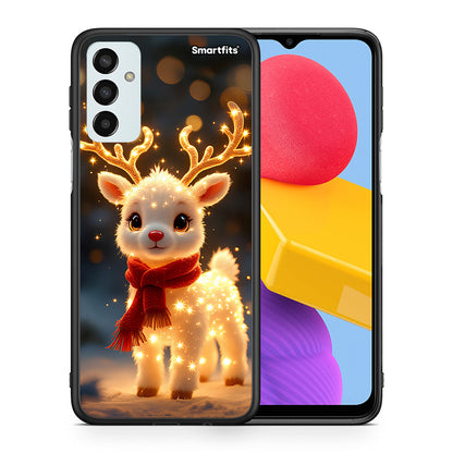 Θήκη Samsung M13 Christmas Cutie από τη Smartfits με σχέδιο στο πίσω μέρος και μαύρο περίβλημα | Samsung M13 Christmas Cutie case with colorful back and black bezels