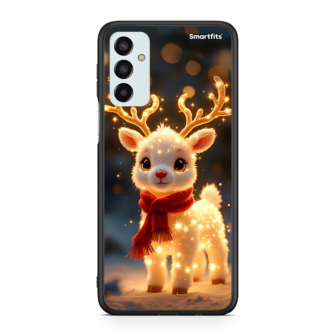 Samsung M13 Christmas Cutie θήκη από τη Smartfits με σχέδιο στο πίσω μέρος και μαύρο περίβλημα | Smartphone case with colorful back and black bezels by Smartfits