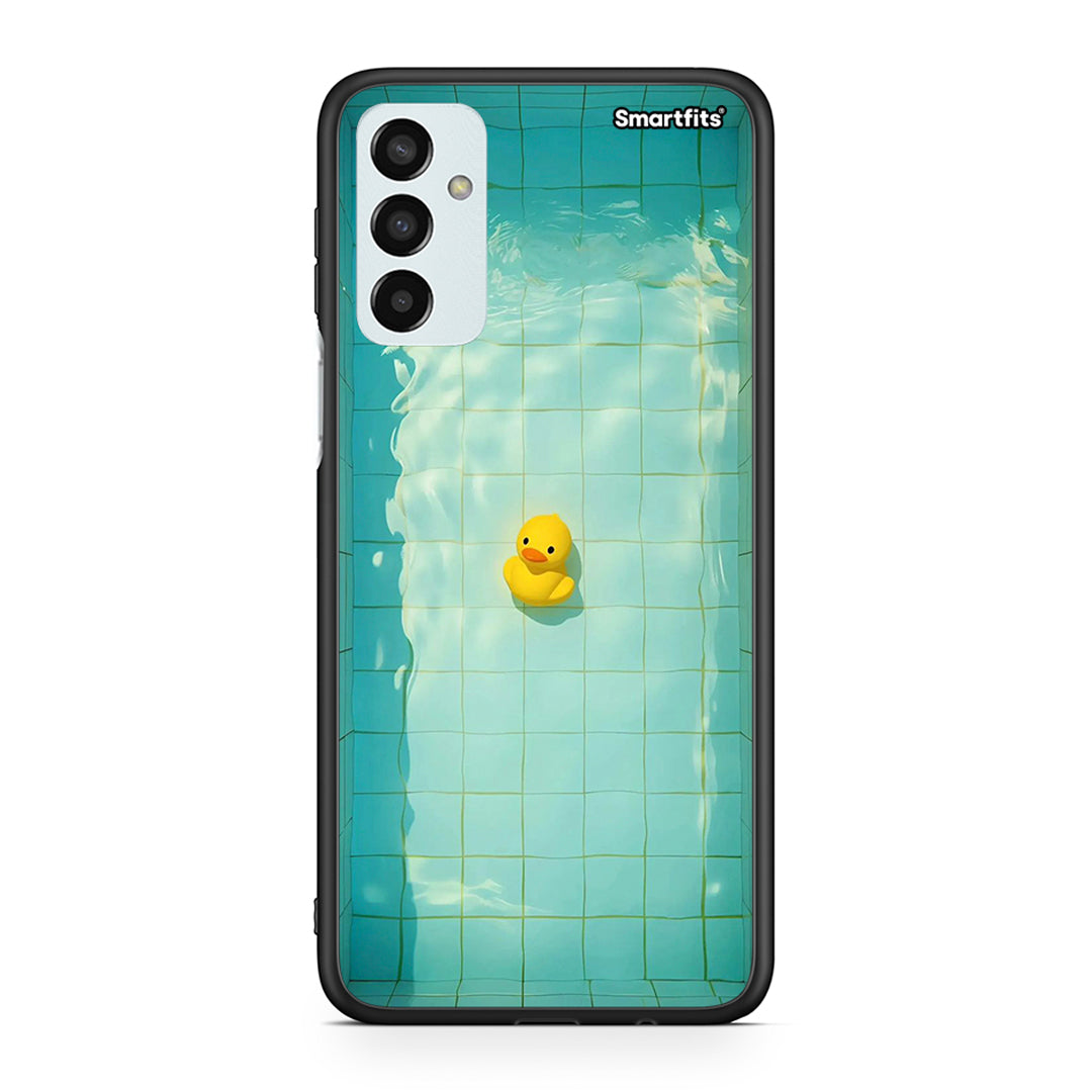 Samsung M13 Yellow Duck θήκη από τη Smartfits με σχέδιο στο πίσω μέρος και μαύρο περίβλημα | Smartphone case with colorful back and black bezels by Smartfits