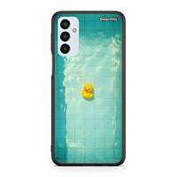 Thumbnail for Samsung M13 Yellow Duck θήκη από τη Smartfits με σχέδιο στο πίσω μέρος και μαύρο περίβλημα | Smartphone case with colorful back and black bezels by Smartfits