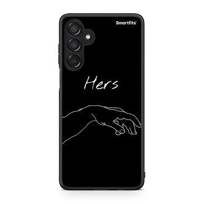 Samsung Galaxy M15 Aeshetic Love 1 Θήκη Αγίου Βαλεντίνου από τη Smartfits με σχέδιο στο πίσω μέρος και μαύρο περίβλημα | Smartphone case with colorful back and black bezels by Smartfits