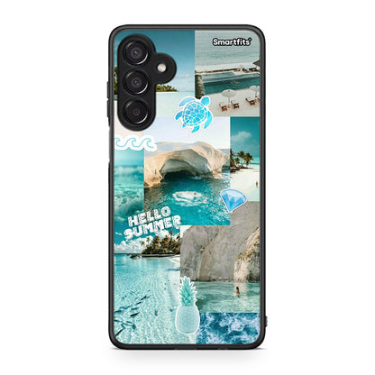 Samsung Galaxy M15 Aesthetic Summer Θήκη από τη Smartfits με σχέδιο στο πίσω μέρος και μαύρο περίβλημα | Smartphone case with colorful back and black bezels by Smartfits