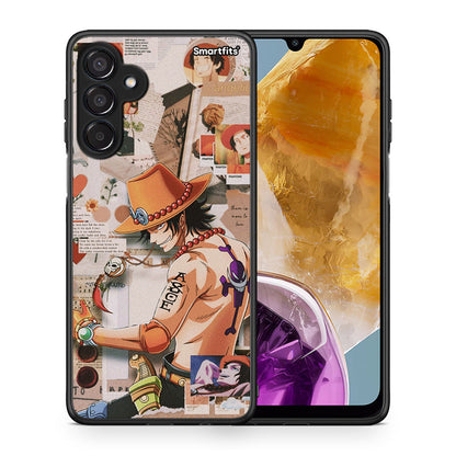 Θήκη Samsung Galaxy M15 Anime Collage από τη Smartfits με σχέδιο στο πίσω μέρος και μαύρο περίβλημα | Samsung Galaxy M15 Anime Collage case with colorful back and black bezels