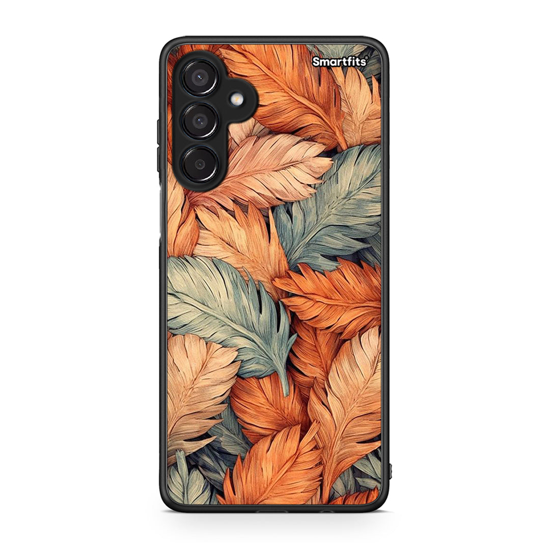 Samsung Galaxy M15 Autumn Leaves Θήκη από τη Smartfits με σχέδιο στο πίσω μέρος και μαύρο περίβλημα | Smartphone case with colorful back and black bezels by Smartfits