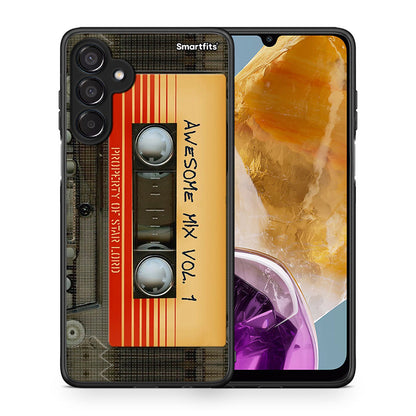 Θήκη Samsung Galaxy M15 Awesome Mix από τη Smartfits με σχέδιο στο πίσω μέρος και μαύρο περίβλημα | Samsung Galaxy M15 Awesome Mix case with colorful back and black bezels