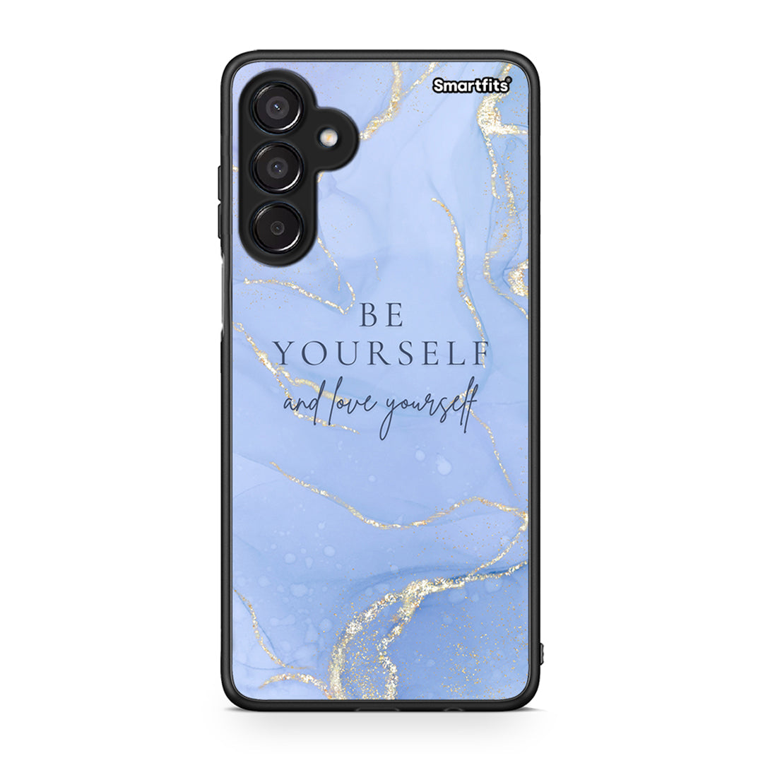 Samsung Galaxy M15 Be Yourself θήκη από τη Smartfits με σχέδιο στο πίσω μέρος και μαύρο περίβλημα | Smartphone case with colorful back and black bezels by Smartfits