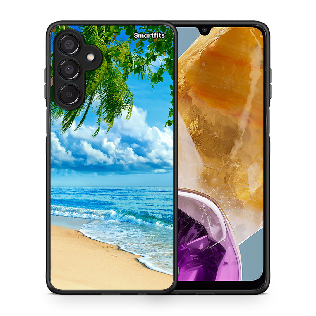 Θήκη Samsung Galaxy M15 Beautiful Beach από τη Smartfits με σχέδιο στο πίσω μέρος και μαύρο περίβλημα | Samsung Galaxy M15 Beautiful Beach case with colorful back and black bezels