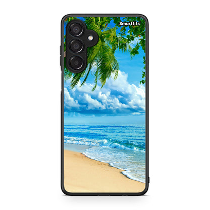 Samsung Galaxy M15 Beautiful Beach θήκη από τη Smartfits με σχέδιο στο πίσω μέρος και μαύρο περίβλημα | Smartphone case with colorful back and black bezels by Smartfits