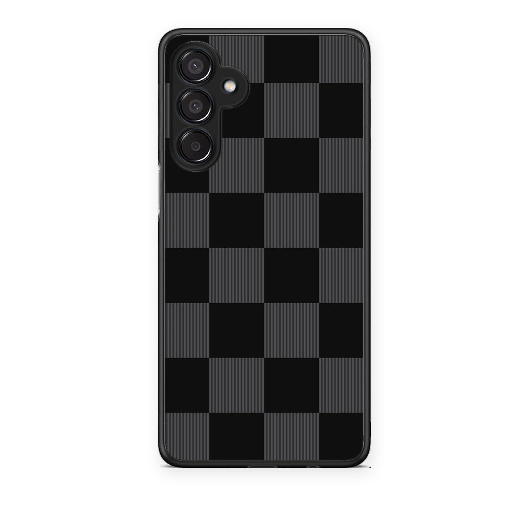 Θήκη Samsung Galaxy M15 Black and Charcoal Striped Checks από τη Smartfits με σχέδιο στο πίσω μέρος και μαύρο περίβλημα | Samsung Galaxy M15 Black and Charcoal Striped Checks case with colorful back and black bezels