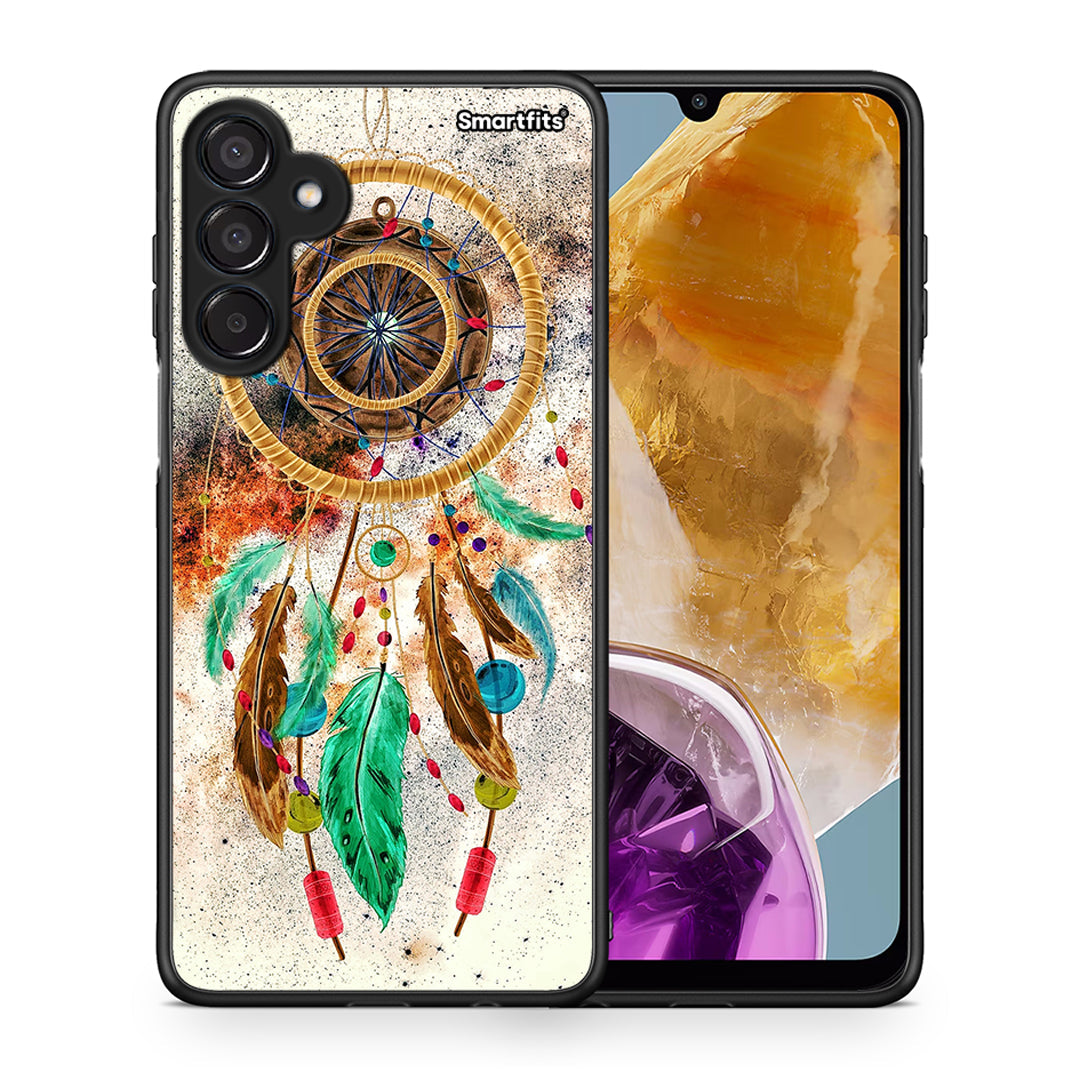 Θήκη Samsung Galaxy M15 DreamCatcher Boho από τη Smartfits με σχέδιο στο πίσω μέρος και μαύρο περίβλημα | Samsung Galaxy M15 DreamCatcher Boho case with colorful back and black bezels