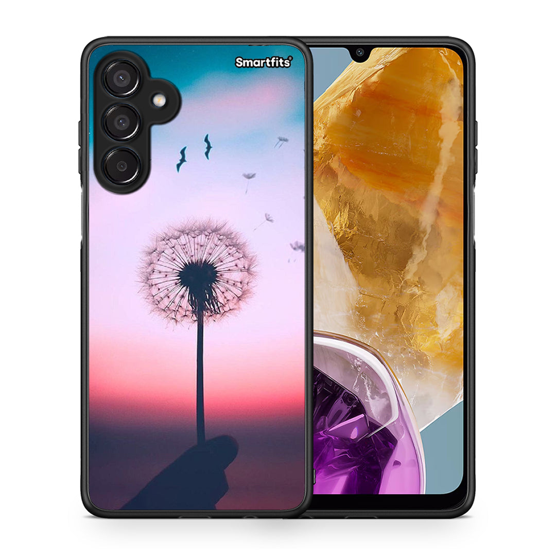 Θήκη Samsung Galaxy M15 Wish Boho από τη Smartfits με σχέδιο στο πίσω μέρος και μαύρο περίβλημα | Samsung Galaxy M15 Wish Boho case with colorful back and black bezels