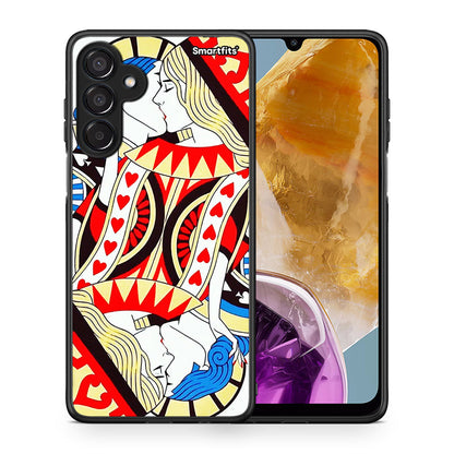 Θήκη Samsung Galaxy M15 Card Love από τη Smartfits με σχέδιο στο πίσω μέρος και μαύρο περίβλημα | Samsung Galaxy M15 Card Love case with colorful back and black bezels