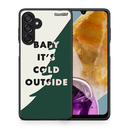 Θήκη Samsung Galaxy M15 Cold Outside από τη Smartfits με σχέδιο στο πίσω μέρος και μαύρο περίβλημα | Samsung Galaxy M15 Cold Outside case with colorful back and black bezels