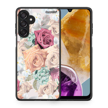 Θήκη Samsung Galaxy M15 Bouquet Floral από τη Smartfits με σχέδιο στο πίσω μέρος και μαύρο περίβλημα | Samsung Galaxy M15 Bouquet Floral case with colorful back and black bezels