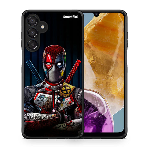 Θήκη Samsung Galaxy M15 Funny Guy από τη Smartfits με σχέδιο στο πίσω μέρος και μαύρο περίβλημα | Samsung Galaxy M15 Funny Guy case with colorful back and black bezels