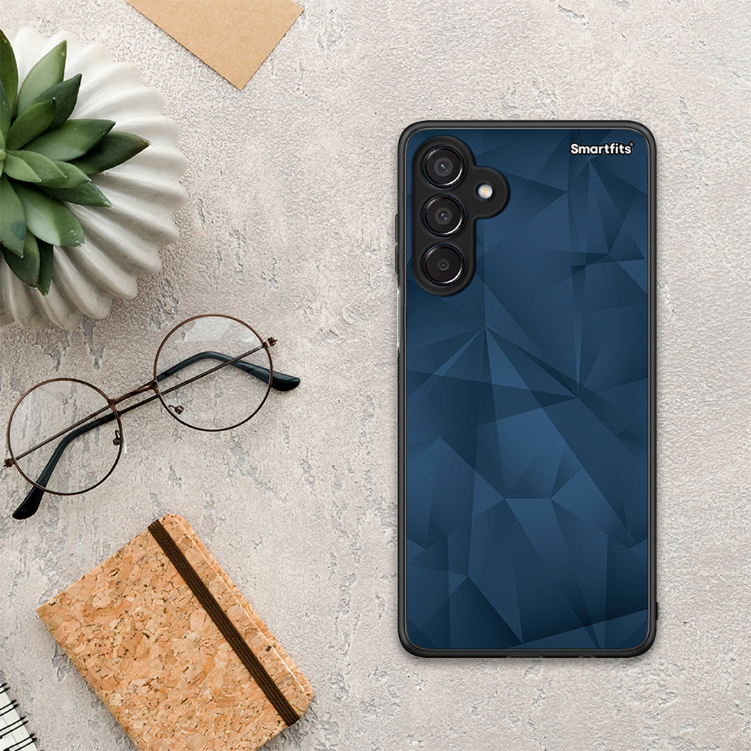 Geometric Blue Abstract - Samsung Galaxy M15 θήκη