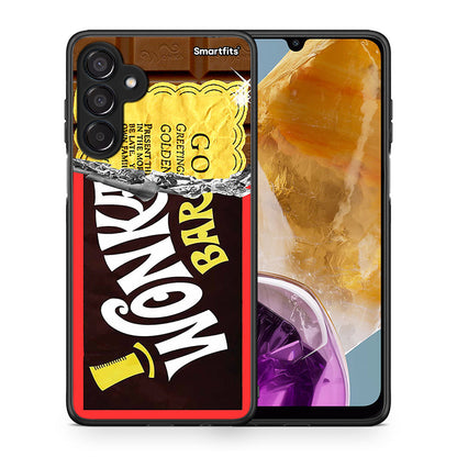 Θήκη Samsung Galaxy M15 Golden Ticket από τη Smartfits με σχέδιο στο πίσω μέρος και μαύρο περίβλημα | Samsung Galaxy M15 Golden Ticket case with colorful back and black bezels