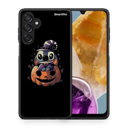Θήκη Samsung Galaxy M15 Halloween Stitch από τη Smartfits με σχέδιο στο πίσω μέρος και μαύρο περίβλημα | Samsung Galaxy M15 Halloween Stitch case with colorful back and black bezels