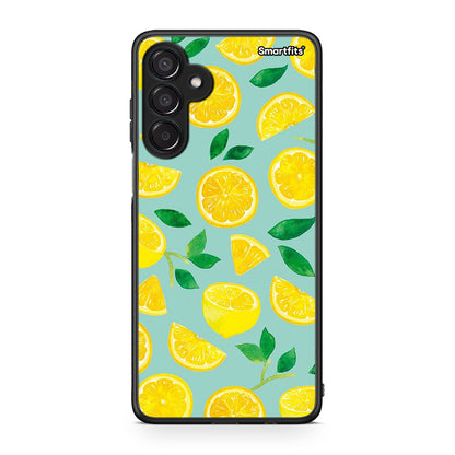 Samsung Galaxy M15 Lemons θήκη από τη Smartfits με σχέδιο στο πίσω μέρος και μαύρο περίβλημα | Smartphone case with colorful back and black bezels by Smartfits