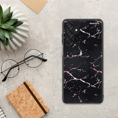 Marble Black Rosegold - Samsung Galaxy M15 θήκη