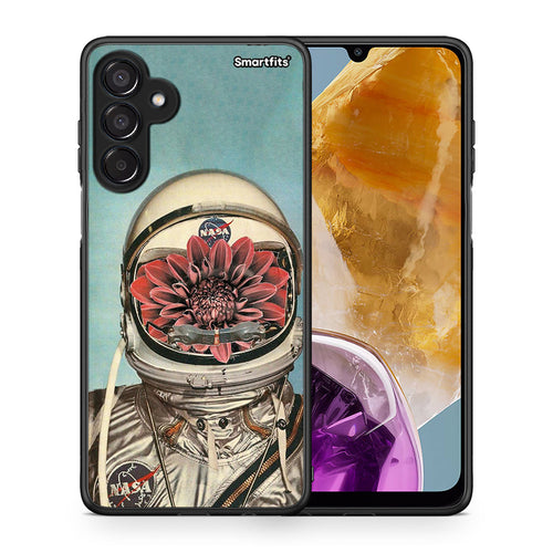 Θήκη Samsung Galaxy M15 Nasa Bloom από τη Smartfits με σχέδιο στο πίσω μέρος και μαύρο περίβλημα | Samsung Galaxy M15 Nasa Bloom case with colorful back and black bezels