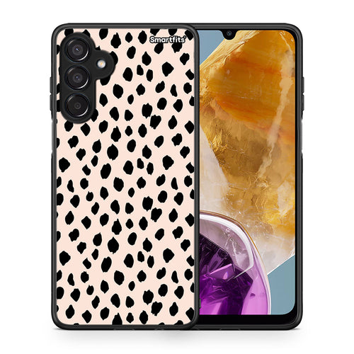 Θήκη Samsung Galaxy M15 New Polka Dots από τη Smartfits με σχέδιο στο πίσω μέρος και μαύρο περίβλημα | Samsung Galaxy M15 New Polka Dots case with colorful back and black bezels