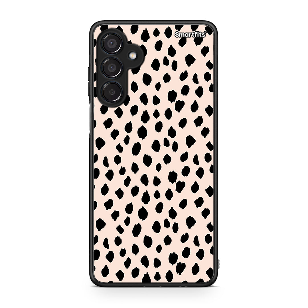 Samsung Galaxy M15 New Polka Dots θήκη από τη Smartfits με σχέδιο στο πίσω μέρος και μαύρο περίβλημα | Smartphone case with colorful back and black bezels by Smartfits