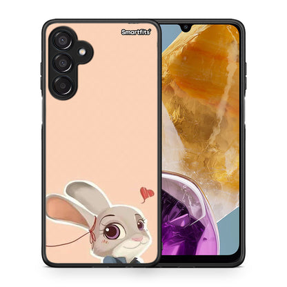 Θήκη Samsung Galaxy M15 Nick Wilde And Judy Hopps Love 2 από τη Smartfits με σχέδιο στο πίσω μέρος και μαύρο περίβλημα | Samsung Galaxy M15 Nick Wilde And Judy Hopps Love 2 case with colorful back and black bezels