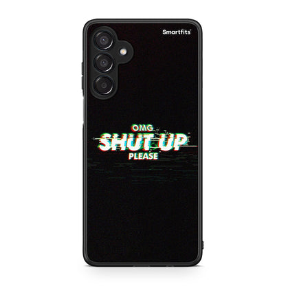 Samsung Galaxy M15 OMG ShutUp θήκη από τη Smartfits με σχέδιο στο πίσω μέρος και μαύρο περίβλημα | Smartphone case with colorful back and black bezels by Smartfits
