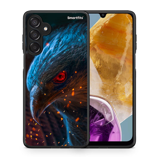 Θήκη Samsung Galaxy M15 Eagle PopArt από τη Smartfits με σχέδιο στο πίσω μέρος και μαύρο περίβλημα | Samsung Galaxy M15 Eagle PopArt case with colorful back and black bezels