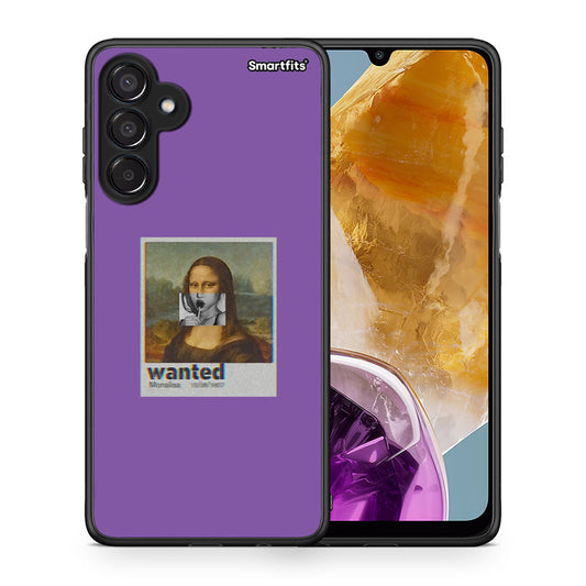Θήκη Samsung Galaxy M15 Monalisa Popart από τη Smartfits με σχέδιο στο πίσω μέρος και μαύρο περίβλημα | Samsung Galaxy M15 Monalisa Popart case with colorful back and black bezels