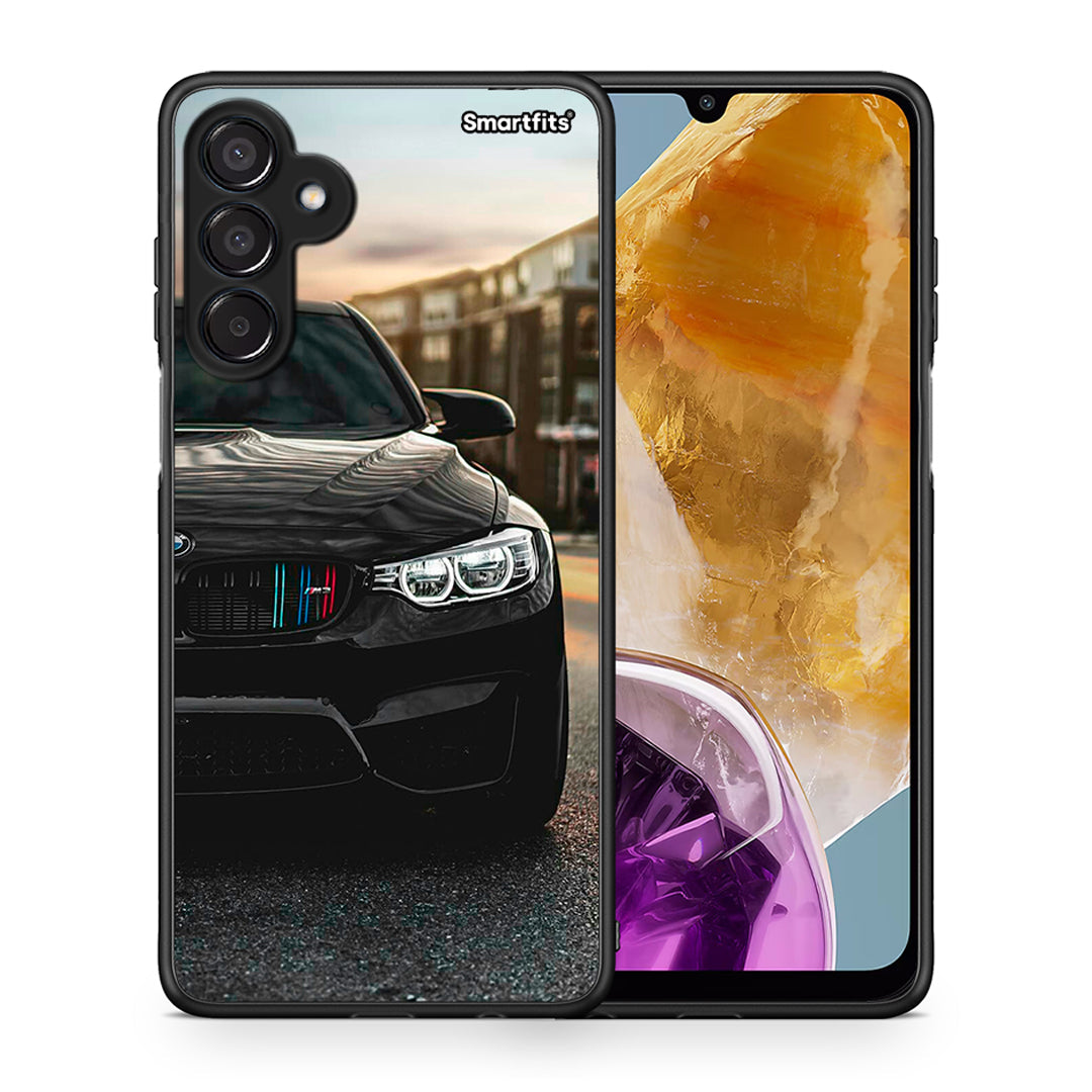 Θήκη Samsung Galaxy M15 M3 Racing από τη Smartfits με σχέδιο στο πίσω μέρος και μαύρο περίβλημα | Samsung Galaxy M15 M3 Racing case with colorful back and black bezels