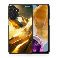 Thumbnail for Θήκη Samsung Galaxy M15 Real Gold από τη Smartfits με σχέδιο στο πίσω μέρος και μαύρο περίβλημα | Samsung Galaxy M15 Real Gold case with colorful back and black bezels