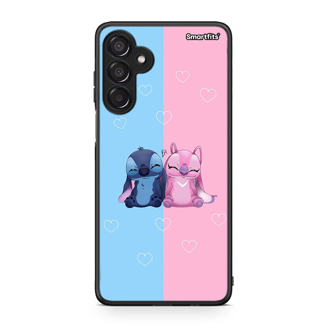 Samsung Galaxy M15 Stitch And Angel θήκη από τη Smartfits με σχέδιο στο πίσω μέρος και μαύρο περίβλημα | Smartphone case with colorful back and black bezels by Smartfits