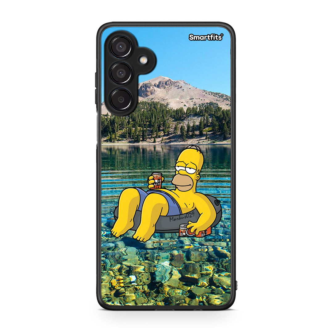 Samsung Galaxy M15 Summer Happiness Θήκη από τη Smartfits με σχέδιο στο πίσω μέρος και μαύρο περίβλημα | Smartphone case with colorful back and black bezels by Smartfits