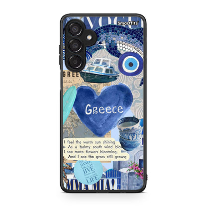 Samsung Galaxy M15 Summer In Greece Θήκη από τη Smartfits με σχέδιο στο πίσω μέρος και μαύρο περίβλημα | Smartphone case with colorful back and black bezels by Smartfits