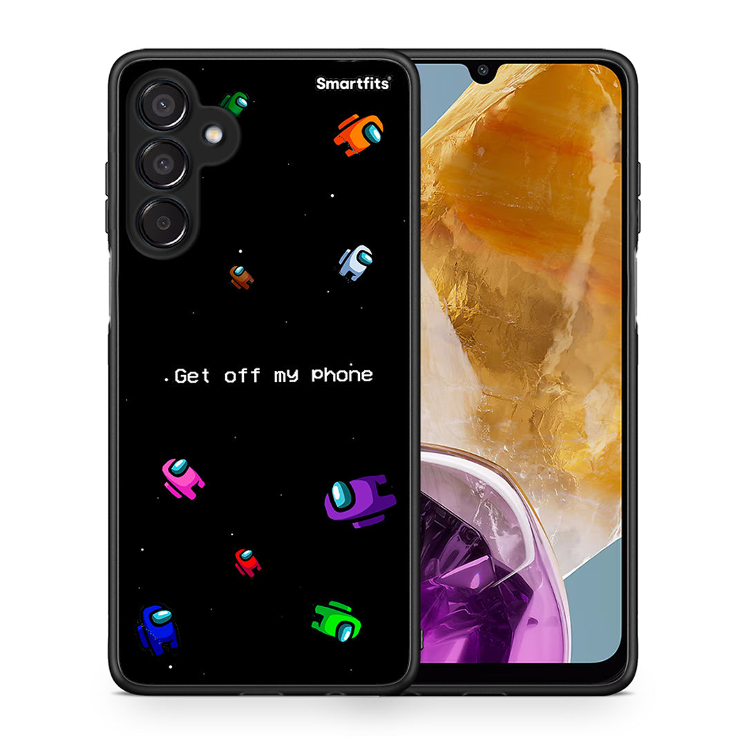 Θήκη Samsung Galaxy M15 AFK Text από τη Smartfits με σχέδιο στο πίσω μέρος και μαύρο περίβλημα | Samsung Galaxy M15 AFK Text case with colorful back and black bezels