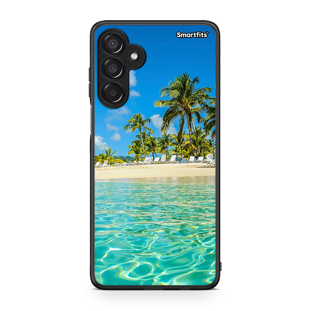 Samsung Galaxy M15 Tropical Vibes Θήκη από τη Smartfits με σχέδιο στο πίσω μέρος και μαύρο περίβλημα | Smartphone case with colorful back and black bezels by Smartfits