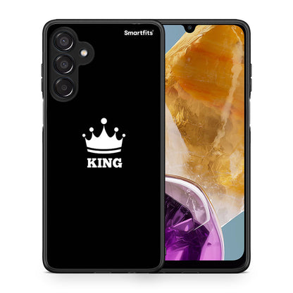 Θήκη Samsung Galaxy M15 King Valentine από τη Smartfits με σχέδιο στο πίσω μέρος και μαύρο περίβλημα | Samsung Galaxy M15 King Valentine case with colorful back and black bezels