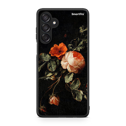Samsung Galaxy M15 Vintage Roses θήκη από τη Smartfits με σχέδιο στο πίσω μέρος και μαύρο περίβλημα | Smartphone case with colorful back and black bezels by Smartfits